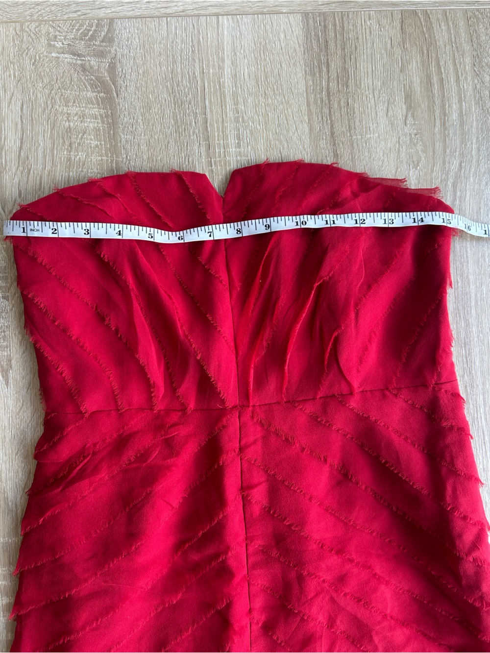 Adam Lippes Red Ruffle Silk Mini Dress - Picture 5 of 7